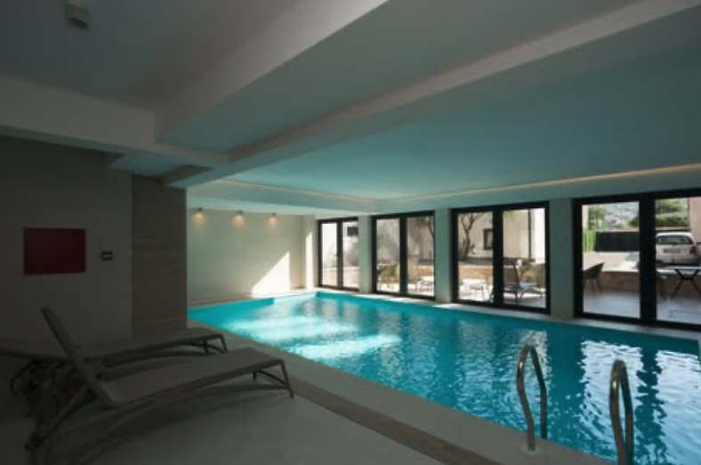 Indoor pool at OLIVE Spa